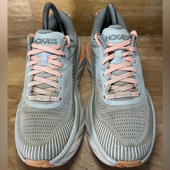 Hoka One One Bondi 7 CUSHIONED Womens Size 7.5 Running Shoes Sneakers Gray - Picture 4 of 14